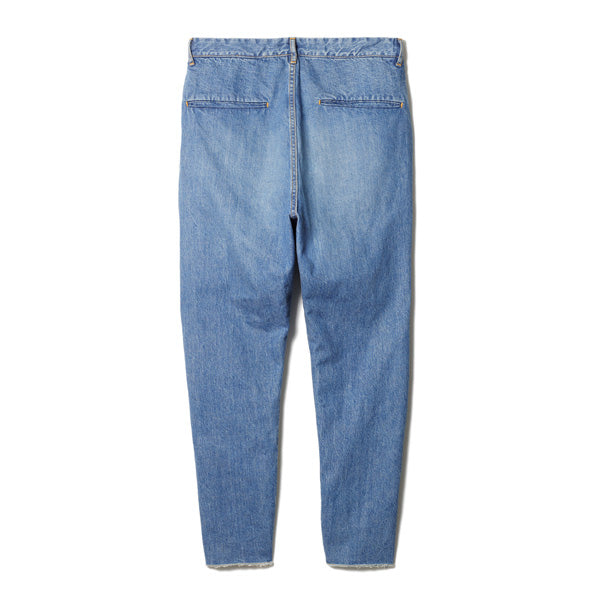 Comfy Damaged Denim Pants - Easy Fit Tapered