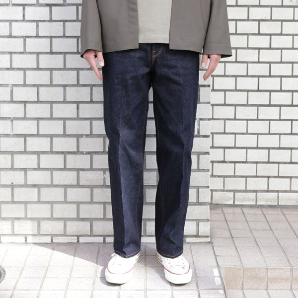 Straight Fit Creased Jeans One Wash TAPTC   Text / パンツ