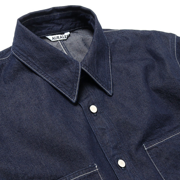 HARD TWIST LIGHT DENIM SHIRTS BLOUSON