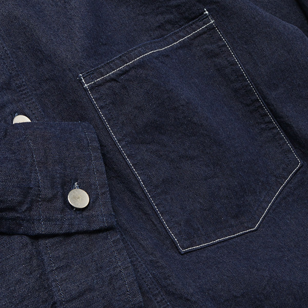 HARD TWIST LIGHT DENIM SHIRTS BLOUSON