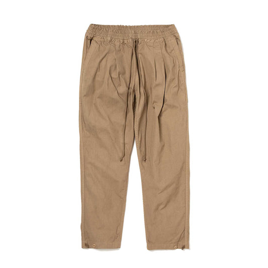 COTTON TWILL COFFEE DYED EASY PANTS