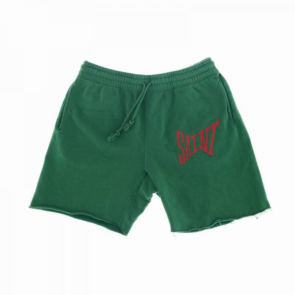 SWEAT SHORTS / LOGO / GREEN