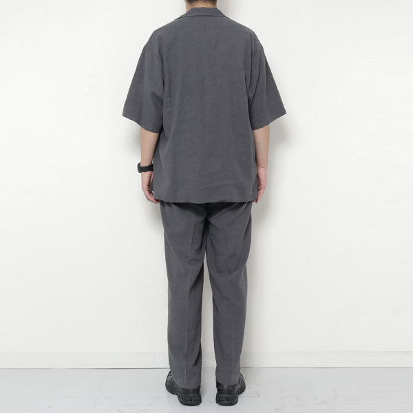 OPEN COLLAR SHIRT SILK LINEN