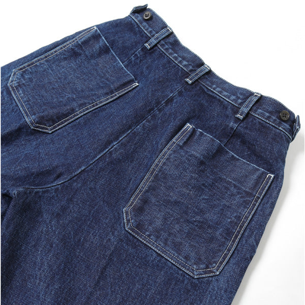 DENIM FLAT FRONT TROUSERS 14.5oz ORGANIC SELVEDGE