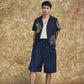FIREWORKS OPEN COLLAR H/S SHIRT