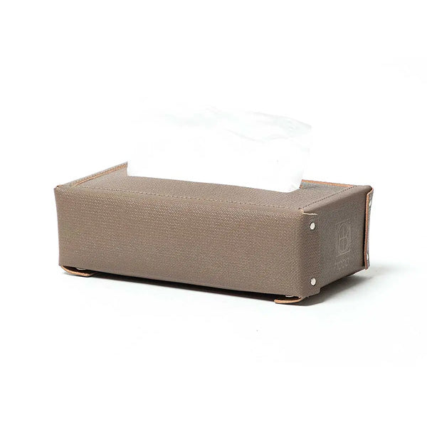 SNAP BUTTON TISSUE BOX COW LEATHER