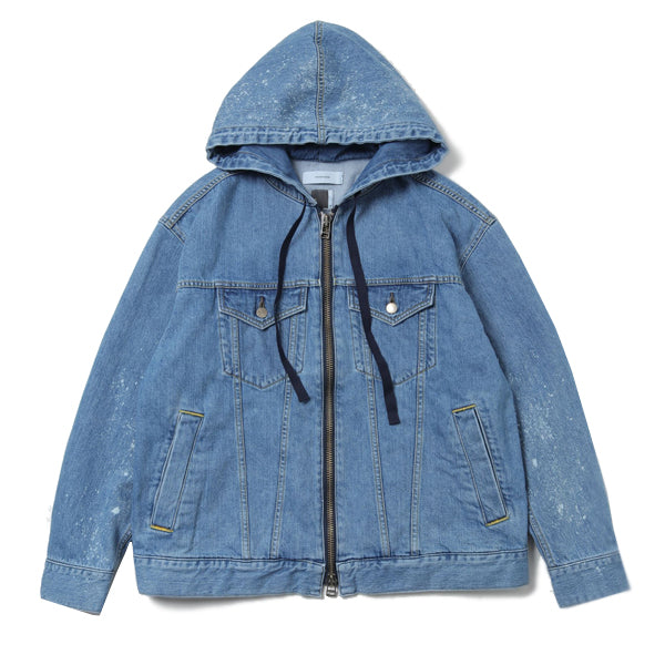 DENIM HOODED JACKET