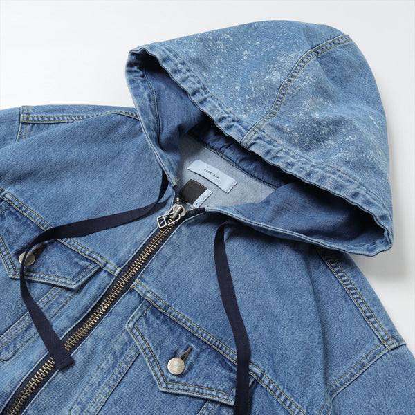 DENIM HOODED JACKET