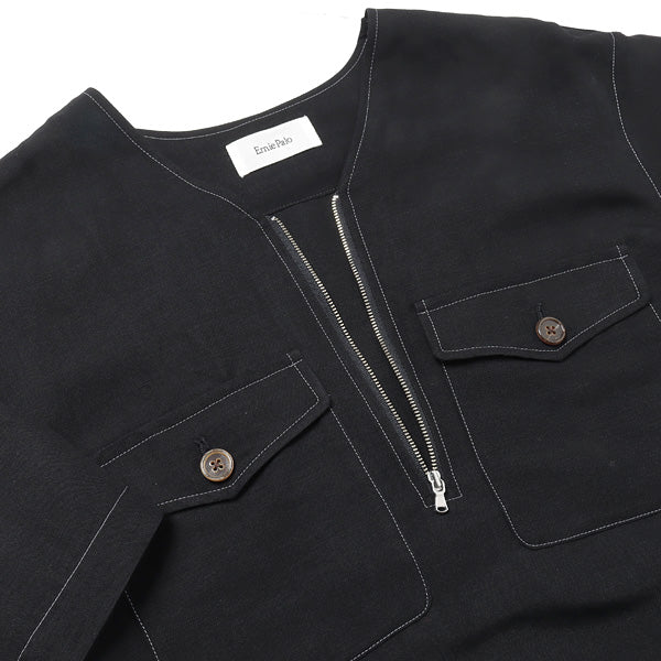 Vneck S/S Zip Shirt