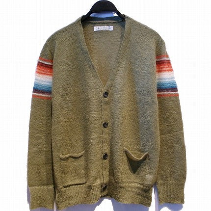 NATIVE BORDER MOHAIR KNIT CARDIGAN