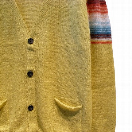 NATIVE BORDER MOHAIR KNIT CARDIGAN