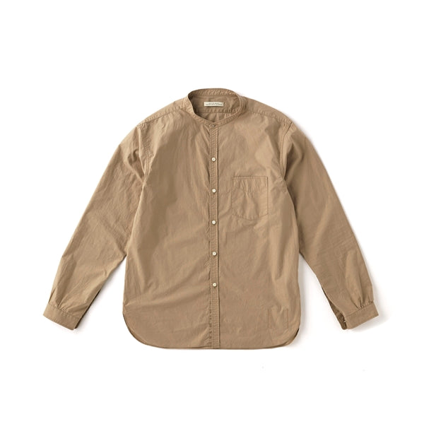 STUD BUTTON BAND COLLAR SHIRTS