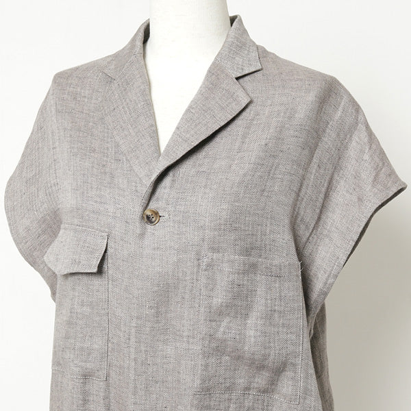 HERRINGBONE LINEN JUMPSUIT