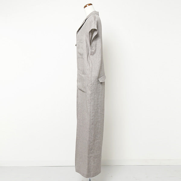 HERRINGBONE LINEN JUMPSUIT