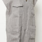 HERRINGBONE LINEN JUMPSUIT