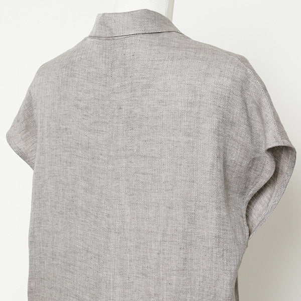 HERRINGBONE LINEN JUMPSUIT