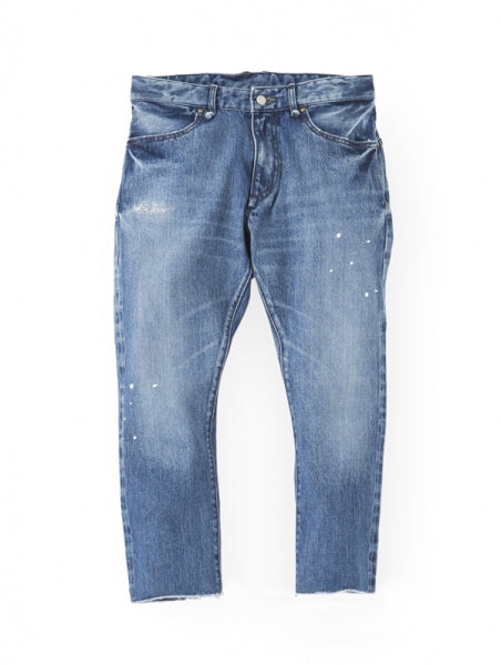 B.C. Damaged Denim Pants - Slim Ankle Cut Off