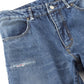 B.C. Damaged Denim Pants - Slim Ankle Cut Off