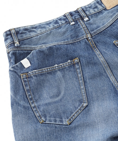 B.C. Damaged Denim Pants - Slim Ankle Cut Off