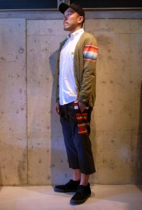 NATIVE BORDER MOHAIR KNIT CARDIGAN