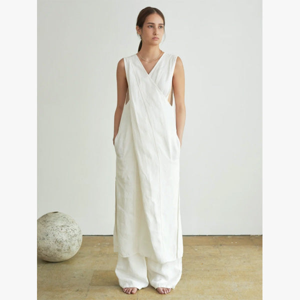 HEMP CROSS MAXI-DRESS