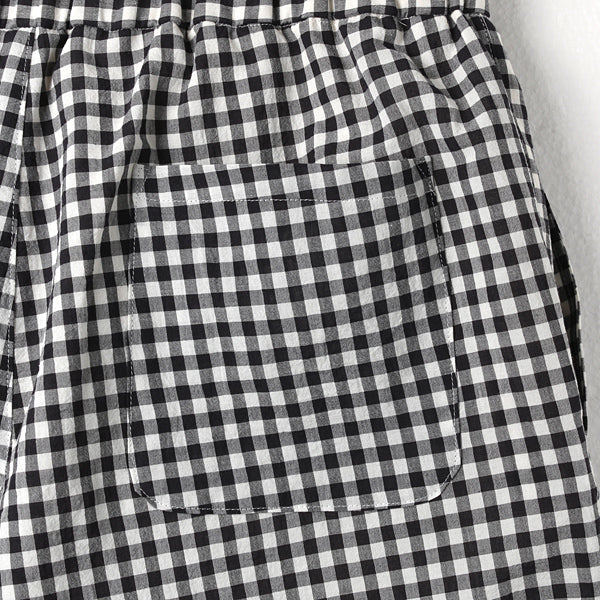 GINGHAM SHORT PANTS