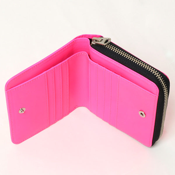 neon color riders small zip purse