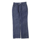 LINEN DENIM SLIM FLARE PANTS