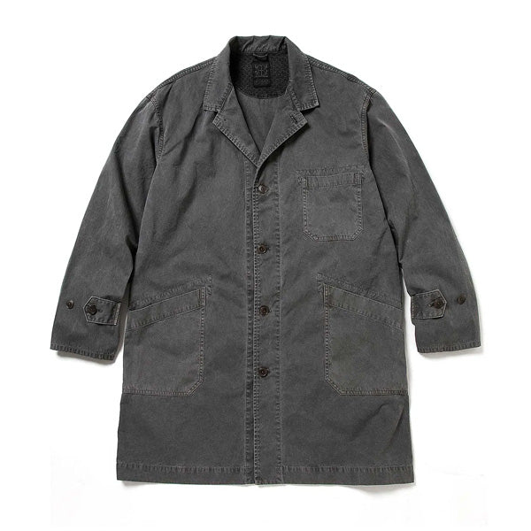 ARTISAN SHOP COAT COTTON TWILL CHARCOAL DYED