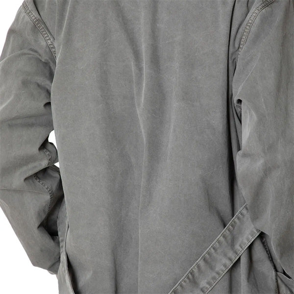 ARTISAN SHOP COAT COTTON TWILL CHARCOAL DYED