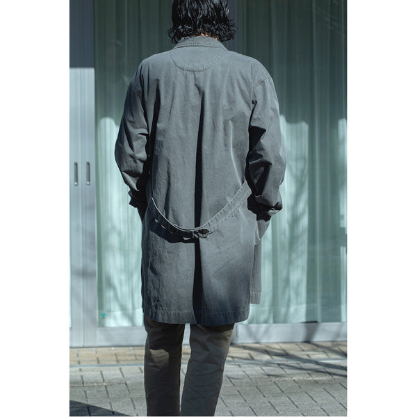 ARTISAN SHOP COAT COTTON TWILL CHARCOAL DYED