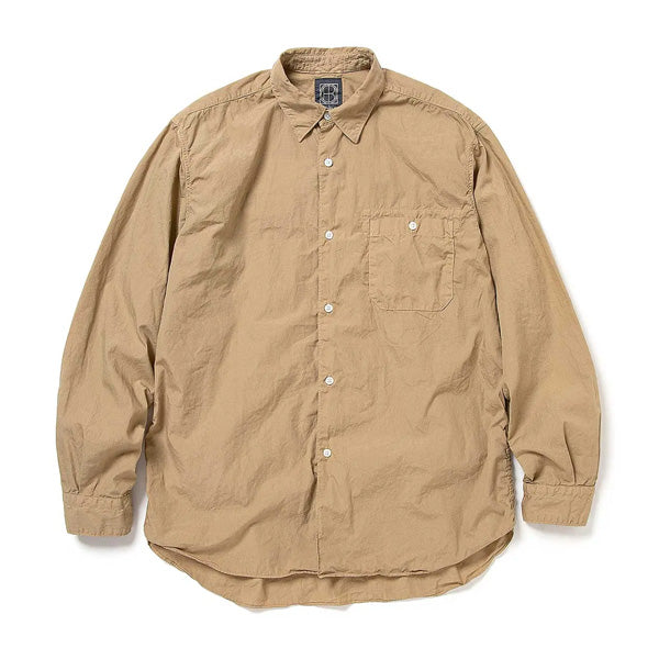 ARTISAN L/S SHIRT COTTON BROAD MATCHA DYED