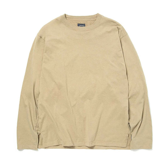 ARTISAN L/S CREW NECK TEE COTTON JERSEY MATCHA DYE