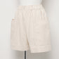 ORGANIC TWILL GATHER SHORTS