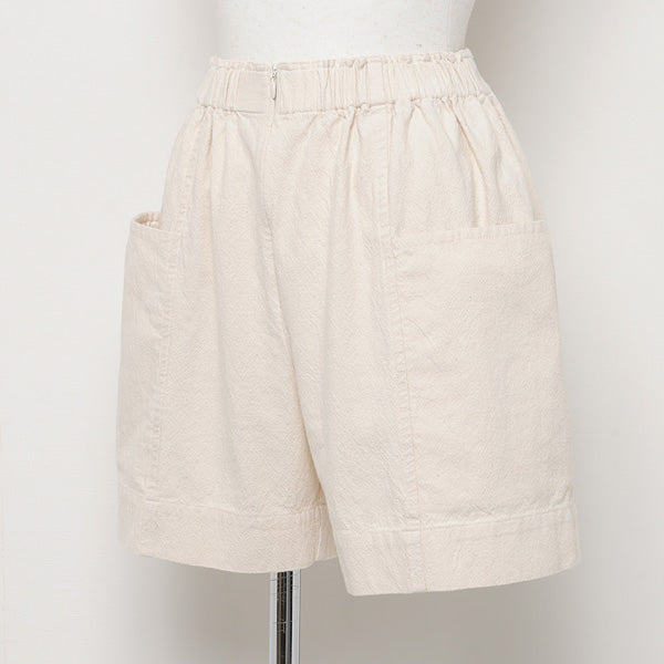 ORGANIC TWILL GATHER SHORTS