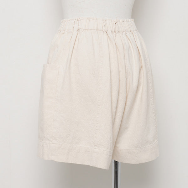 ORGANIC TWILL GATHER SHORTS