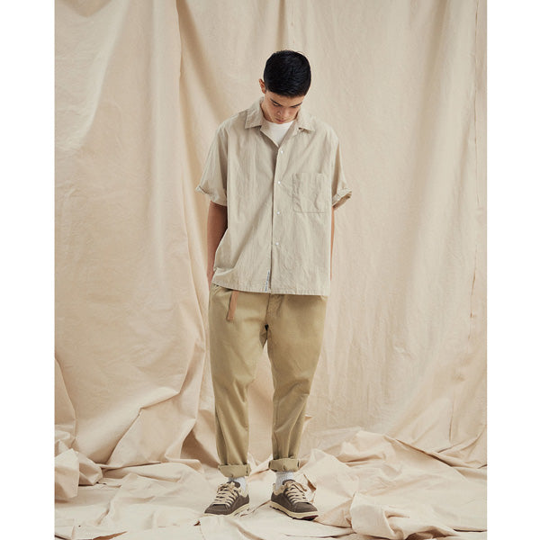 Open Collar Wind H/S Shirt