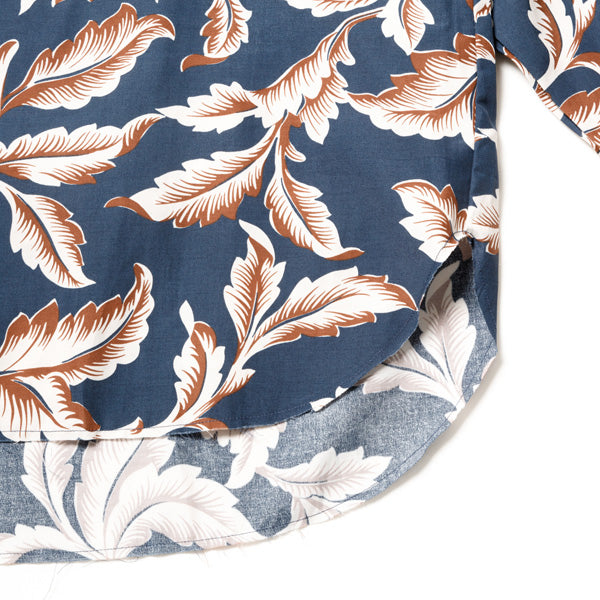 Leaf Pattern Rayon Shirt