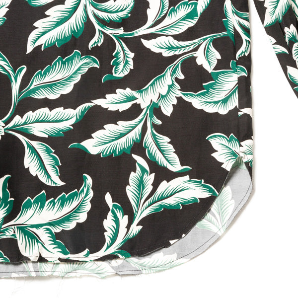 Leaf Pattern Rayon Shirt