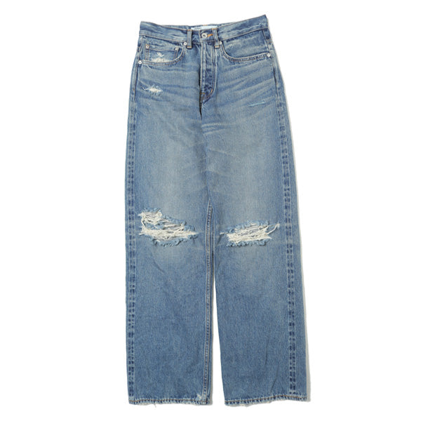 Damage Straight Denim Pants