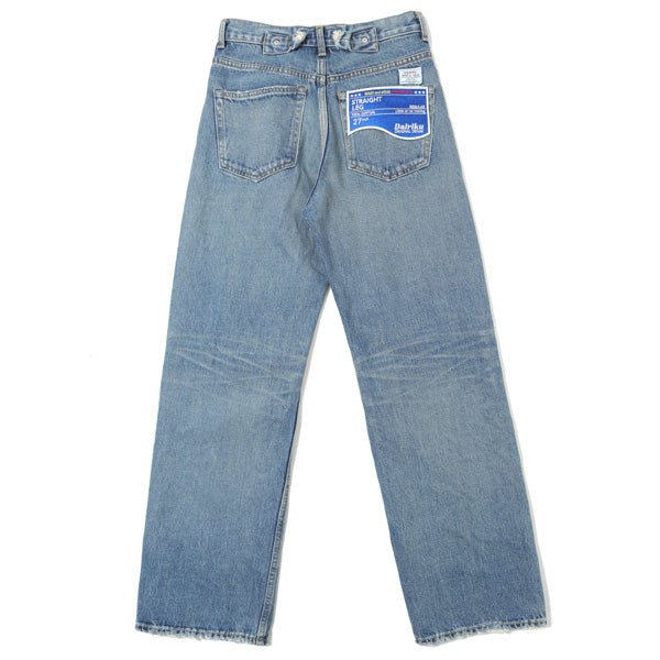 Damage Straight Denim Pants