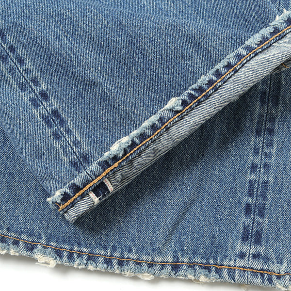 Damage Straight Denim Pants