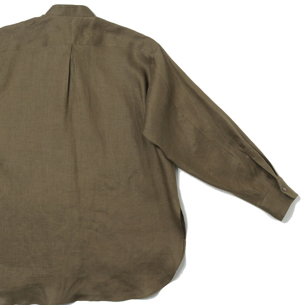 COMFORT FIT BAND COLLAR SHIRT HEMP