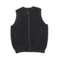 Moss Stitch Zip Vest(BLACK)