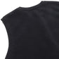 Moss Stitch Zip Vest(BLACK)