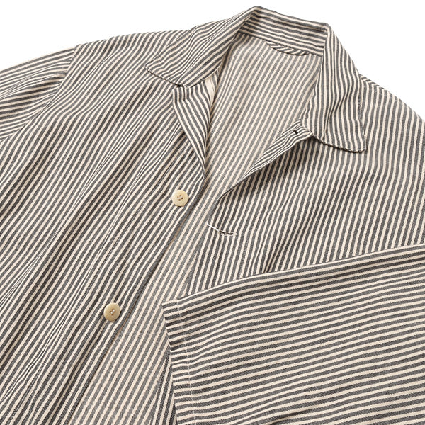 COMOLI ストライプワークジャケット size3 括ら