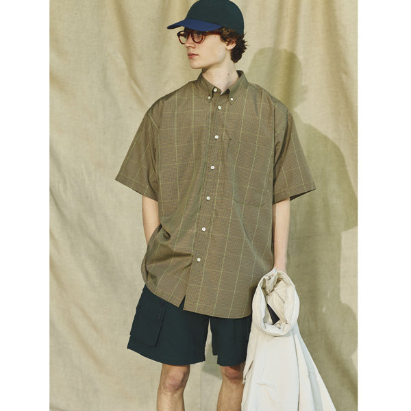 Tech Regular Collar Shirts S/S Gun club Plaids