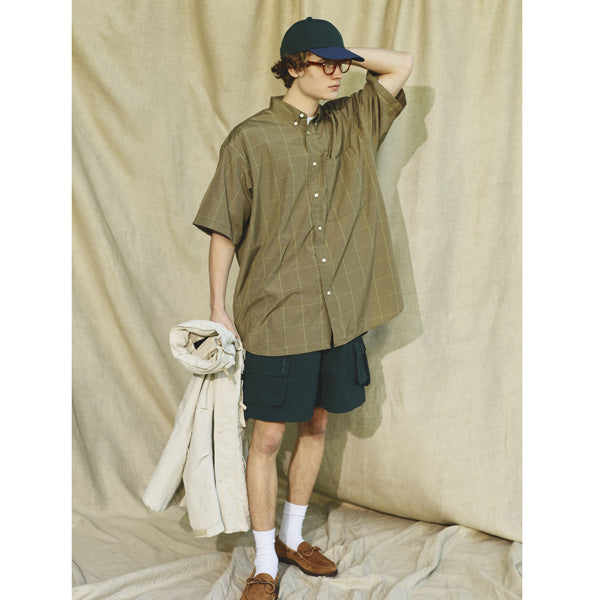 Tech Regular Collar Shirts S/S Gun club Plaids