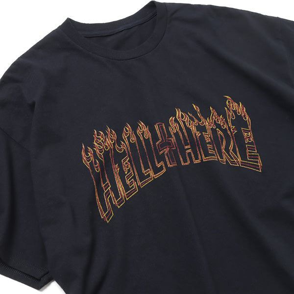 OVERSIZE PRINT T-SHIRT(HELL HERE)