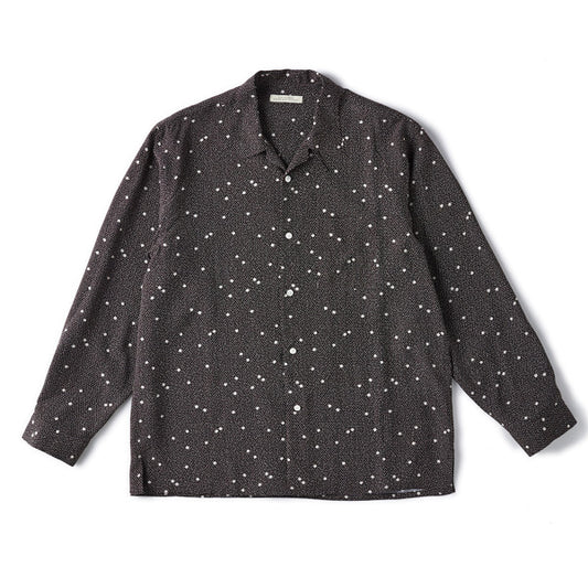 ORIGINAL PRINTED OPEN COLLAR SHIRTS (CALICO) L/S